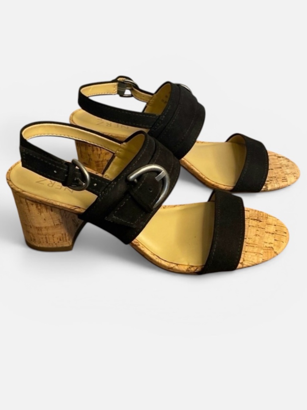 Naturalizer Kaylee Black Sling Back Strappy Summer Sandals Size 7